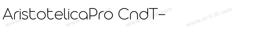 AristotelicaPro CndT字体转换